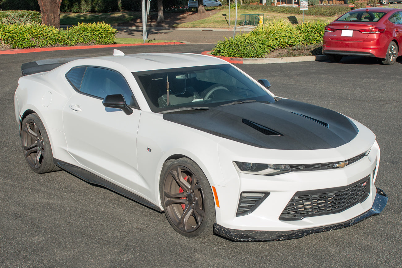 2016+ Camaro SS ZL1 1LE Style FORGED CARBON FIBER Front Bumper Lip Splitter Ground Effects