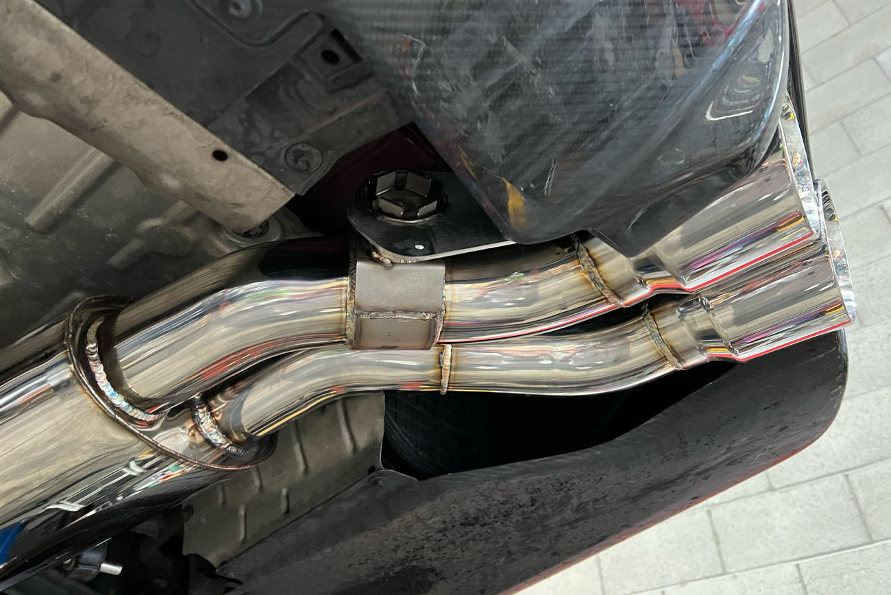 2016+ Cadillac CTS-V V3 Sedan | NPP Valved Axle Back Quad Tips Exhaust