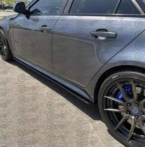 2009-2015 Cadillac CTS-V V2 Sedan & Wagon | Basic Style Gloss Black Side Skirts Rocker Panels Ground Effects