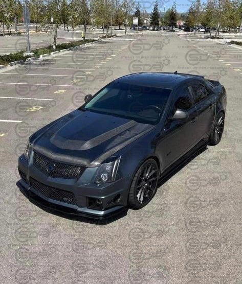 2009-2015 Cadillac CTS-V V2 Sedan & Wagon | Basic Style Gloss Black Side Skirts Rocker Panels Ground Effects