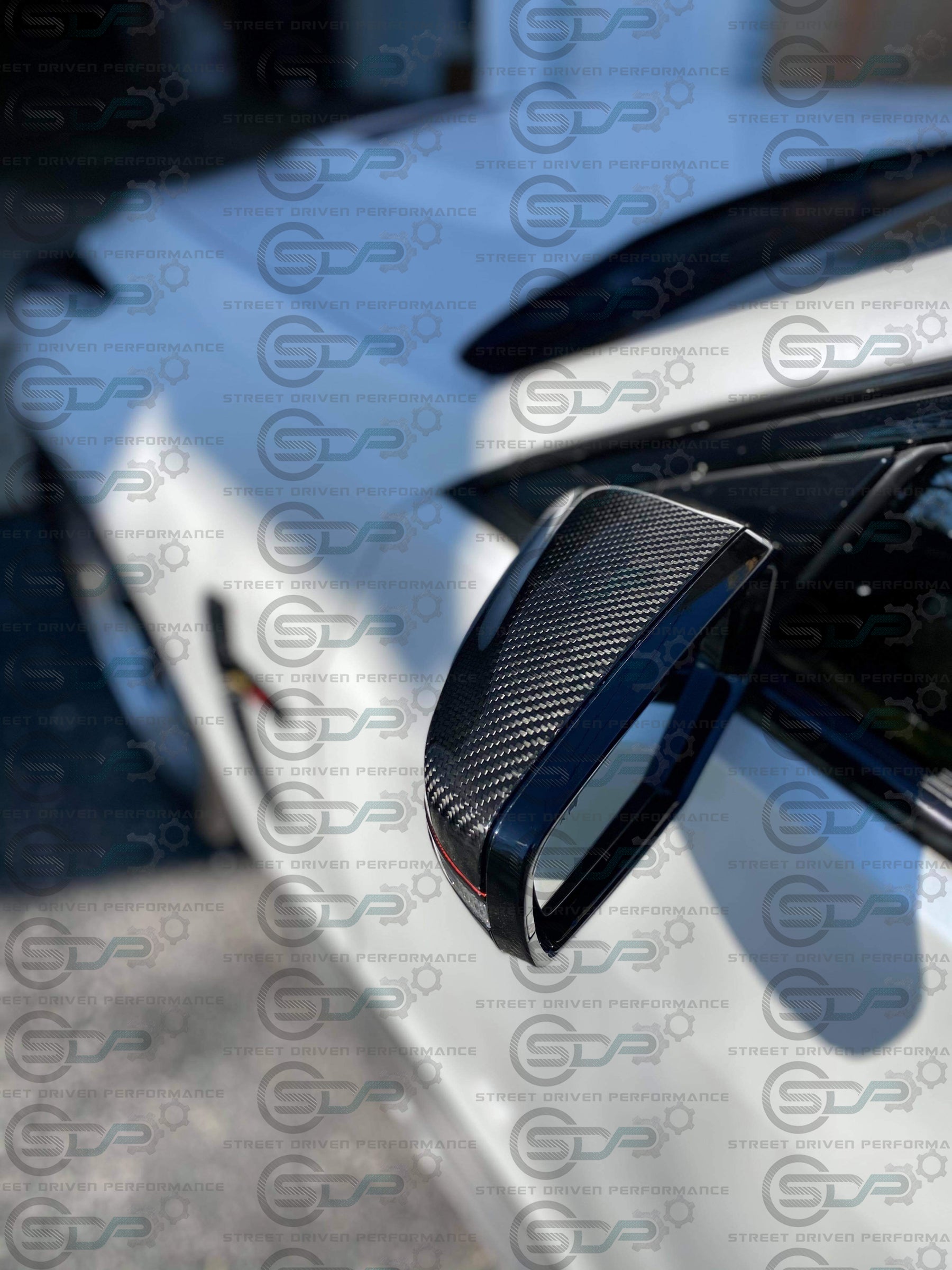 2016-2019 Cadillac ATS-V Coupe | Carbon Fiber Side Mirror Cap Replacement