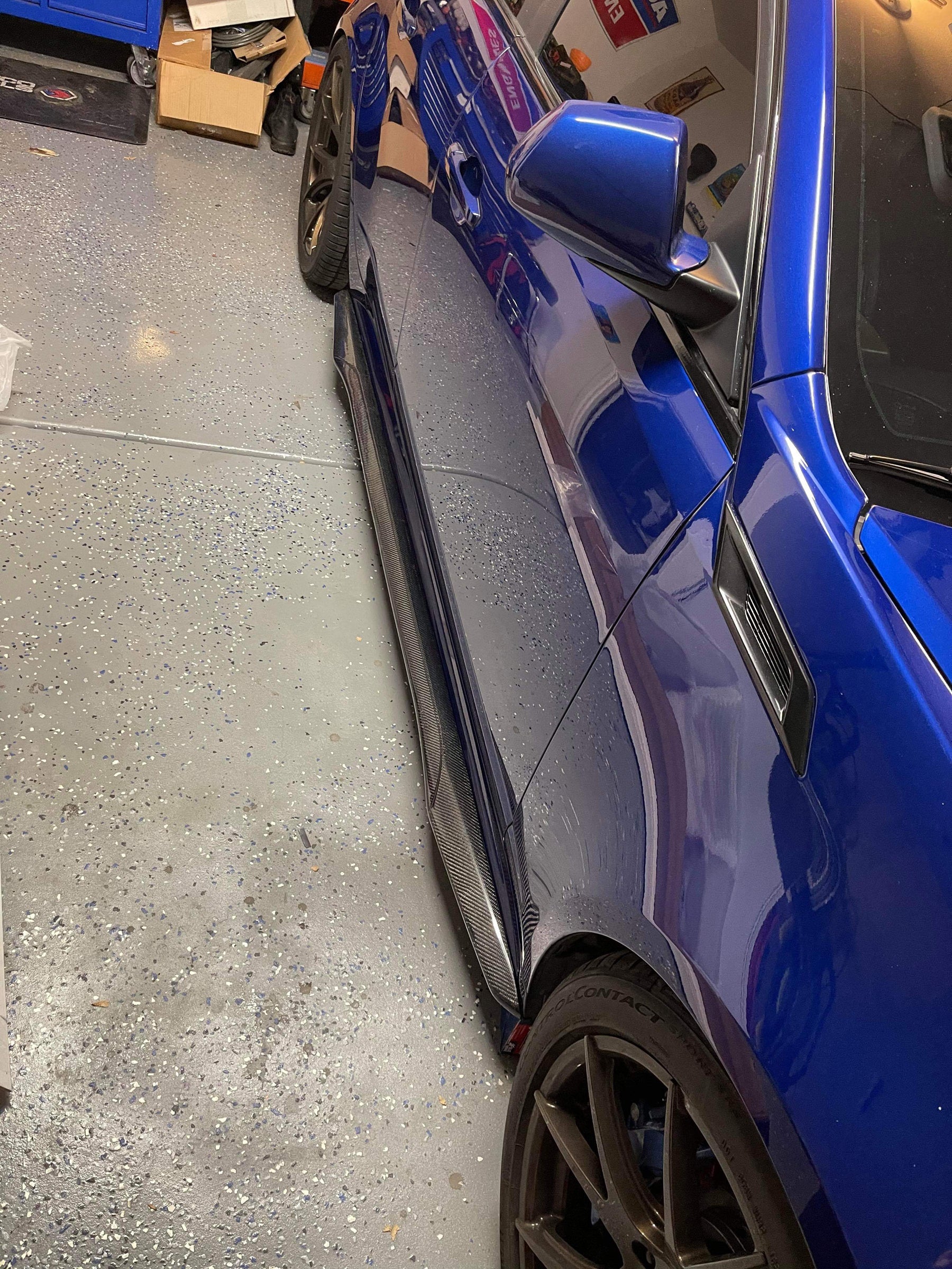 2009-2015 Cadillac CTS-V V2 - Carbon Fiber Side Skirts Rocker Panels Ground Effects