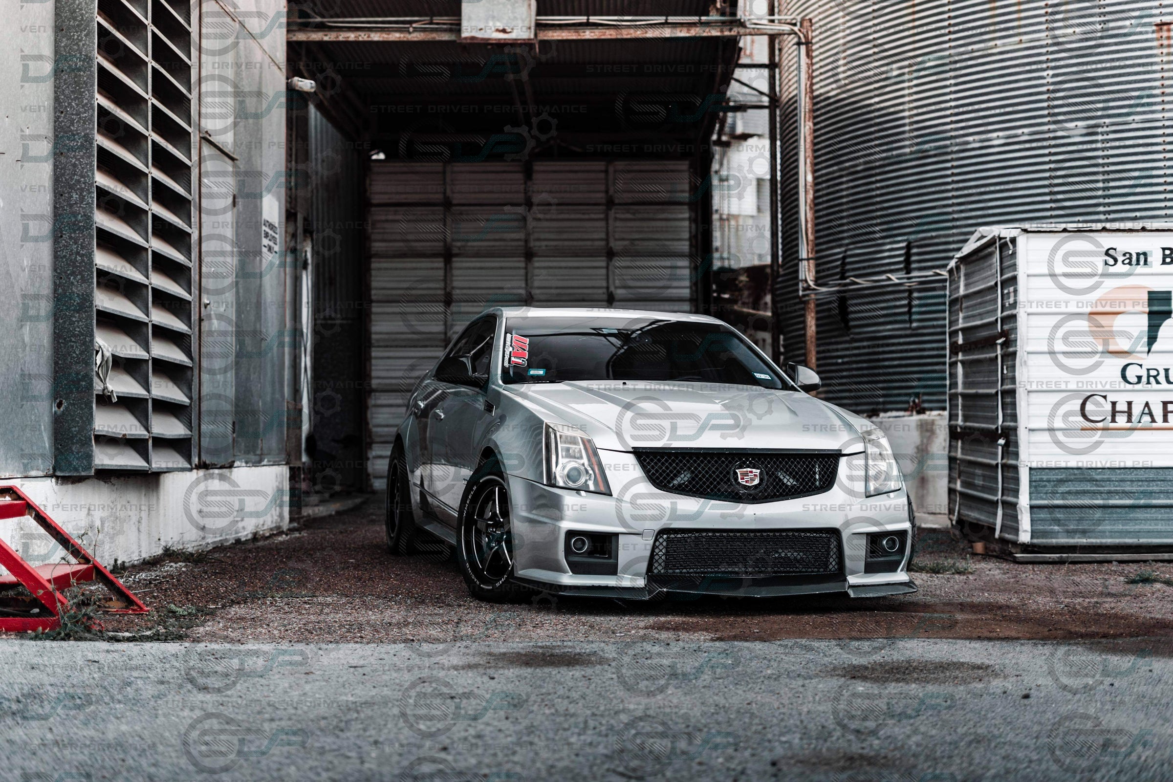 2009-2015 Cadillac CTS-V V2 - Carbon Fiber "V3 style" front lip splitter ground effects