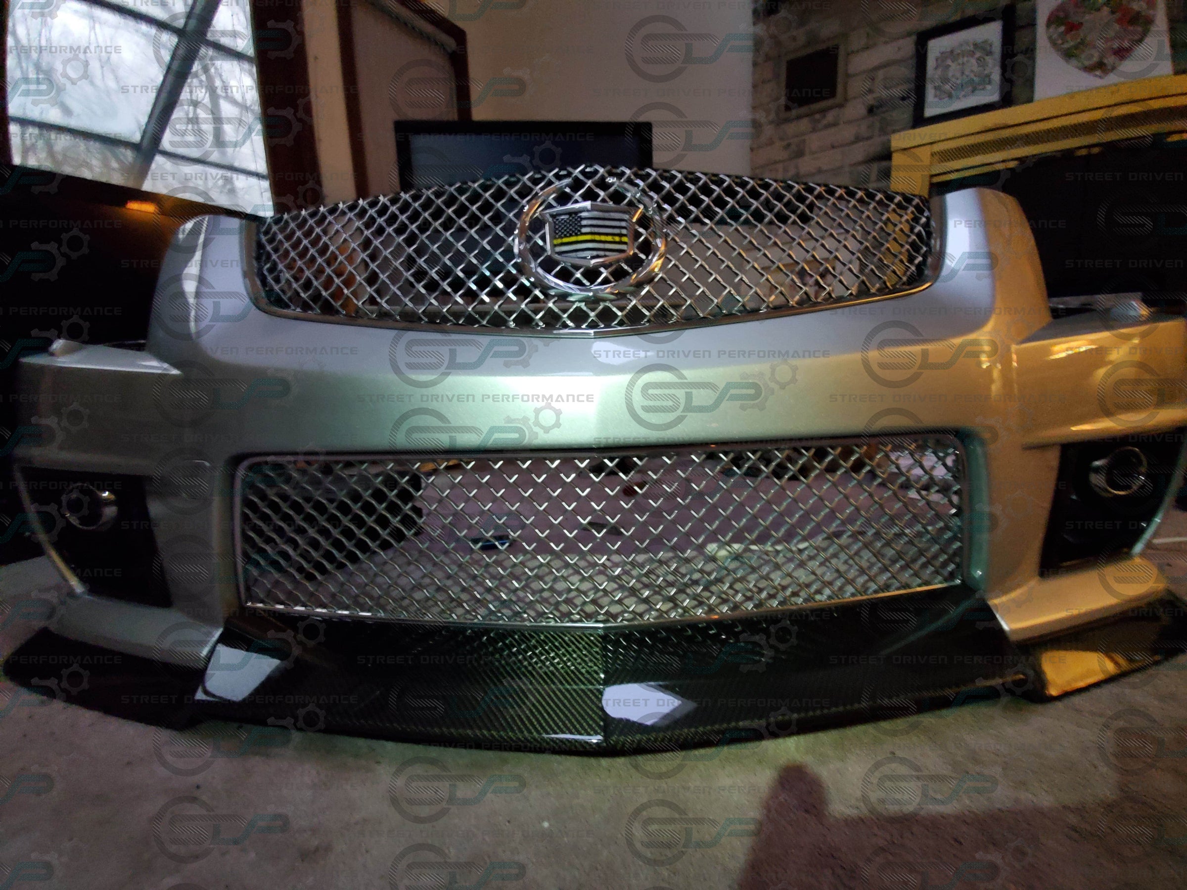 2009-2015 Cadillac CTS-V V2 - Carbon Fiber "V3 style" front lip splitter ground effects